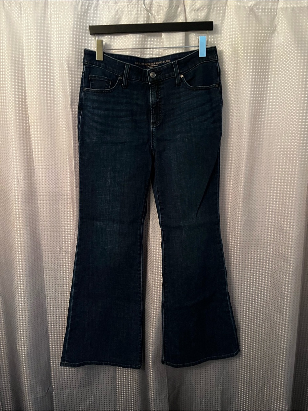 Chico's Girlfriend Dark Indigo Flare Jeans